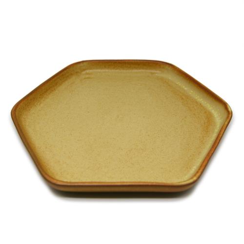 Đĩa Lục Giác Bo Góc S2 - Men 0077 Sành